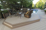 Square Decking Board 1"x8"x20' TimberTech Advanced PVC Harvest - Brownstone


