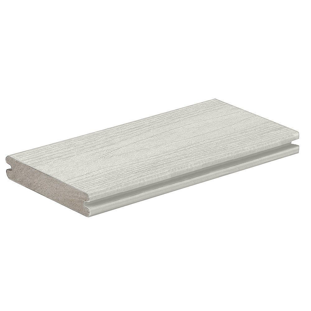 Planche de terrasse rainurée en PVC Avancé 1" x 6" TimberTech Landmark - Boardwalk