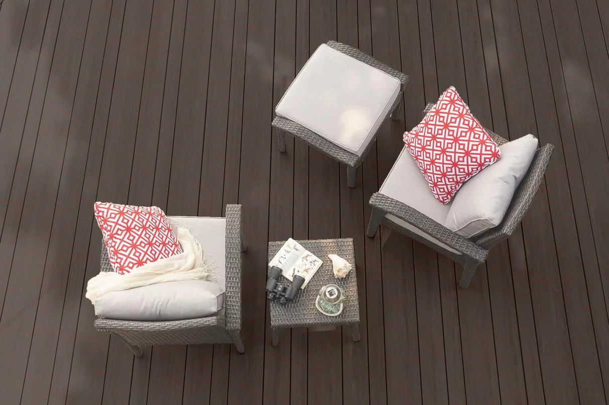 Planche de terrasse carrée en PVC Avancé 1" x 4" x 20' TimberTech Vintage - Dark Hickory