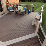 Planche de terrasse carrée en PVC Avancé 1" x 6" TimberTech Vintage - Dark Hickory