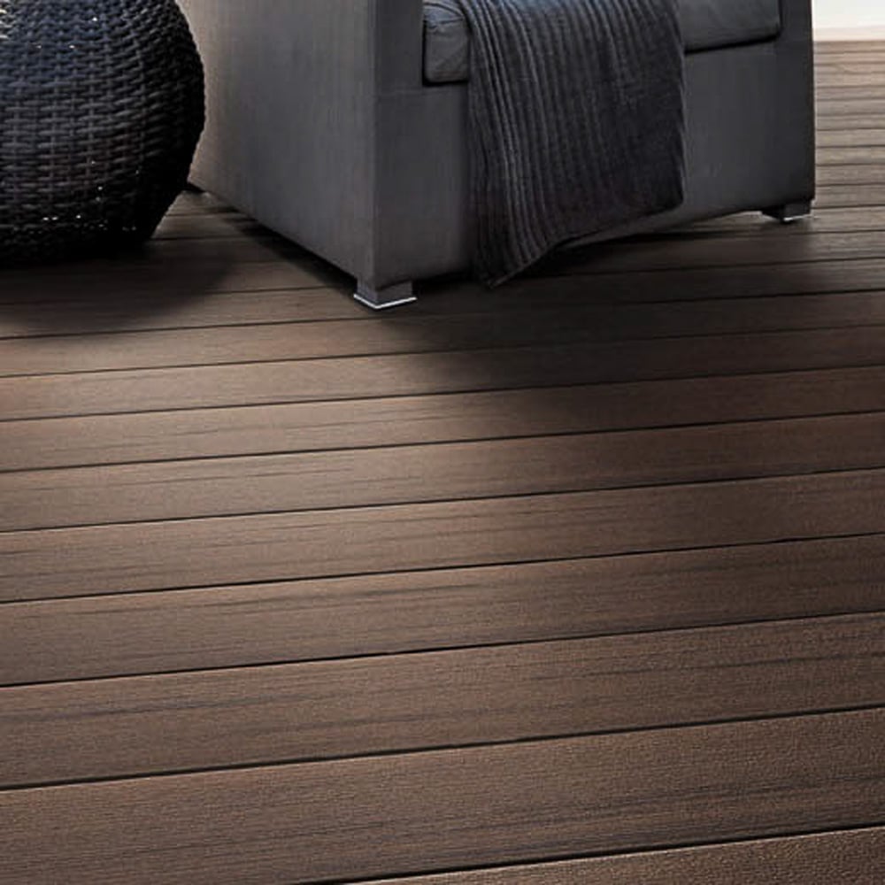 Planche de terrasse carrée en Composite 1" x 6" TimberTech Prime+ - Dark Cocoa