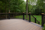 Riser 3/4" x 7 1/4" x 12'  TimberTech Advanced PVC Vintage - English Walnut