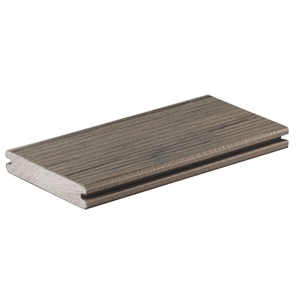 Planche de terrasse rainurée en Composite 1" x 6" TimberTech Legacy - Ashwood