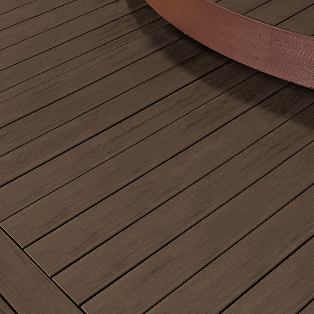 Contremarche de terrasse en Composite 9/16" x 7 1/4" x 12' TimberTech Legacy - Mocha