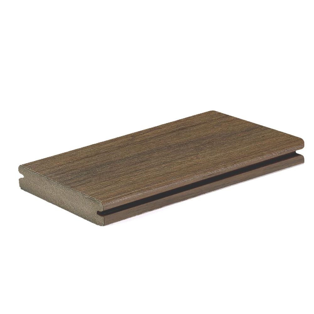 Planche de terrasse rainurée en Composite 1" x 6" TimberTech Legacy - Pecan