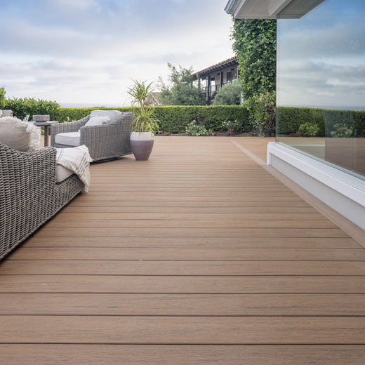 Planche de terrasse carrée en Composite 1" x 6" TimberTech Reserve - Antique Leather