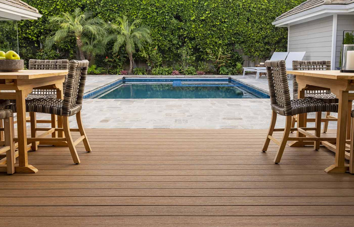 Planche de terrasse carrée en Composite 1" x 6" TimberTech Reserve - Antique Leather
