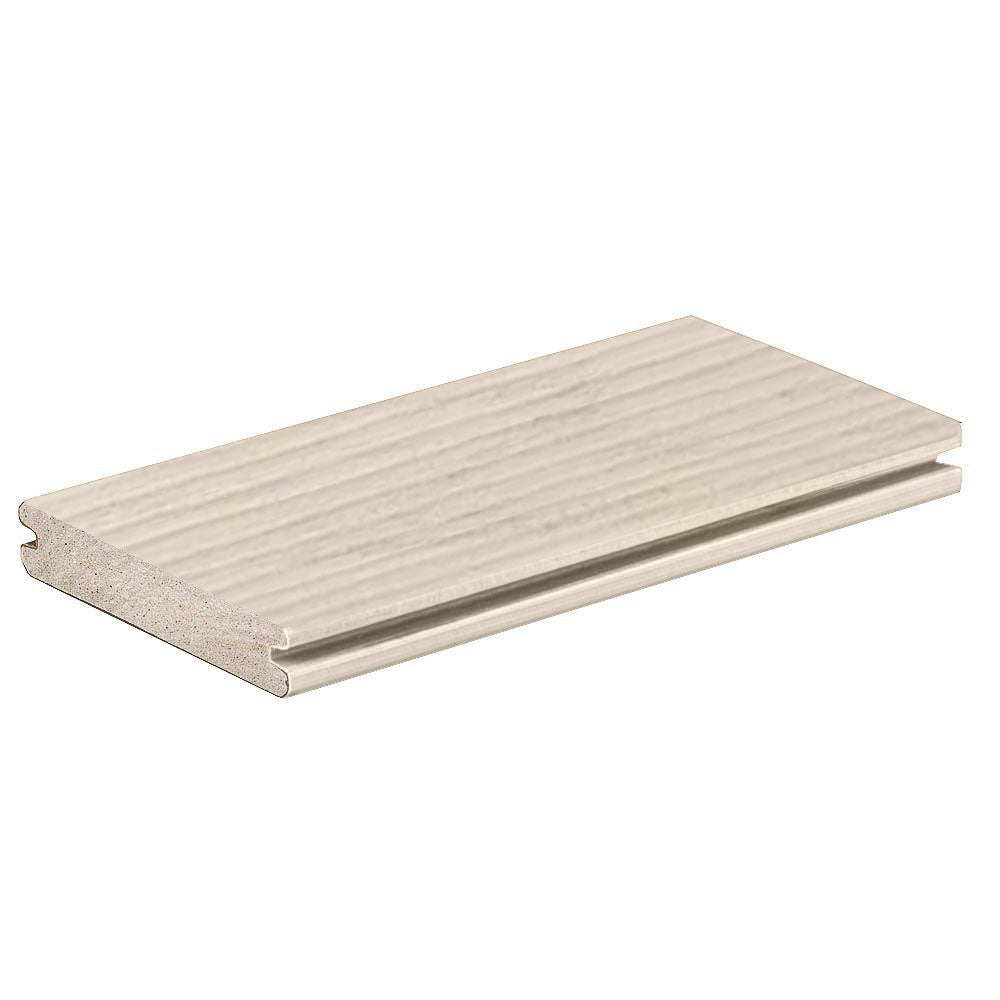Planche de terrasse rainurée en Composite 1" x 6" TimberTech Legacy - Whitewash Cedar