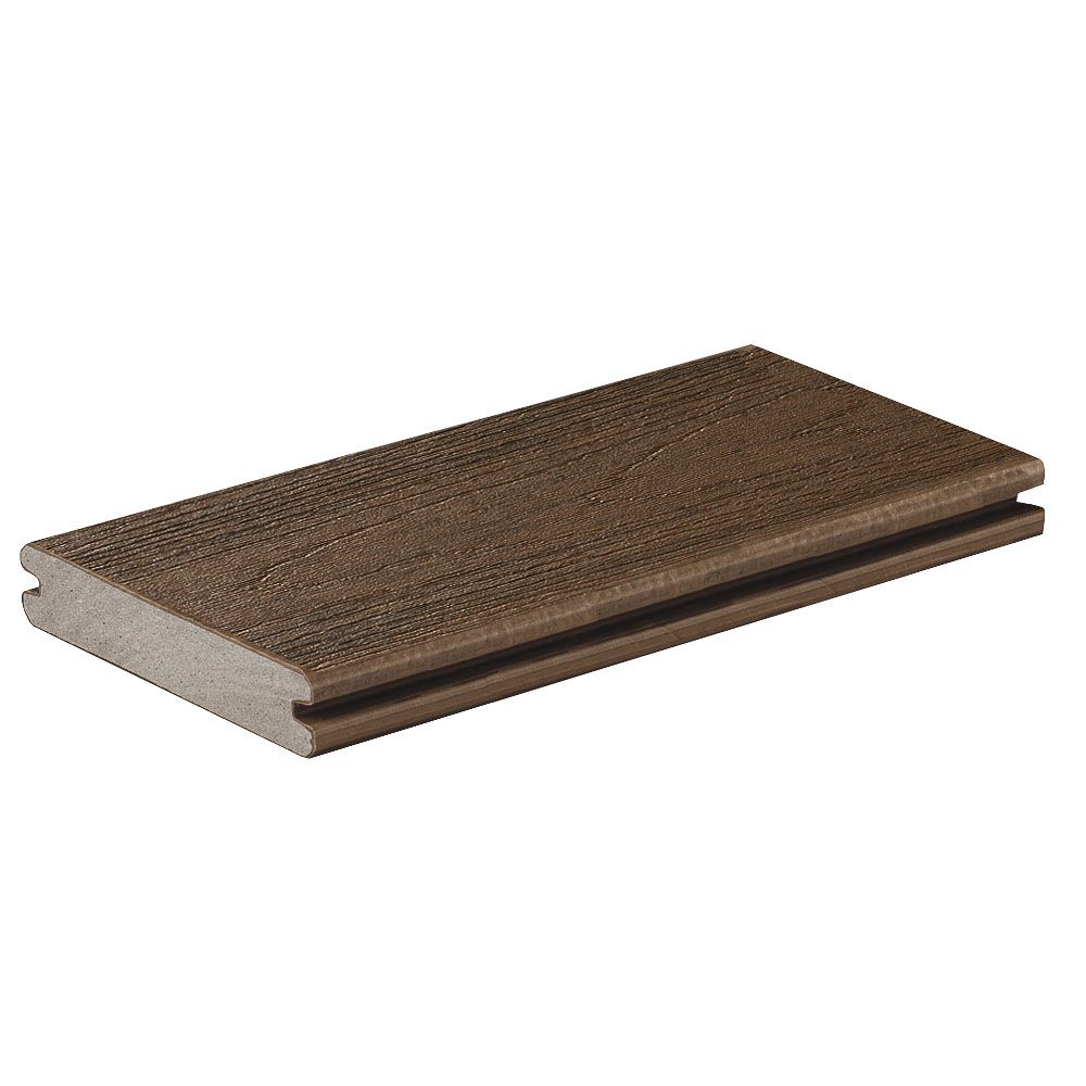 Planche de terrasse rainurée en Composite 1" x 6" TimberTech Reserve - Dark Roast