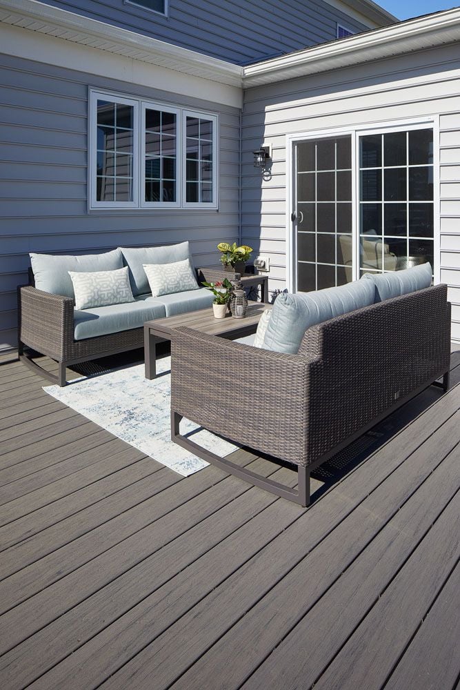 Planche de terrasse rainurée en Composite 1" x 6" TimberTech Reserve - Driftwood