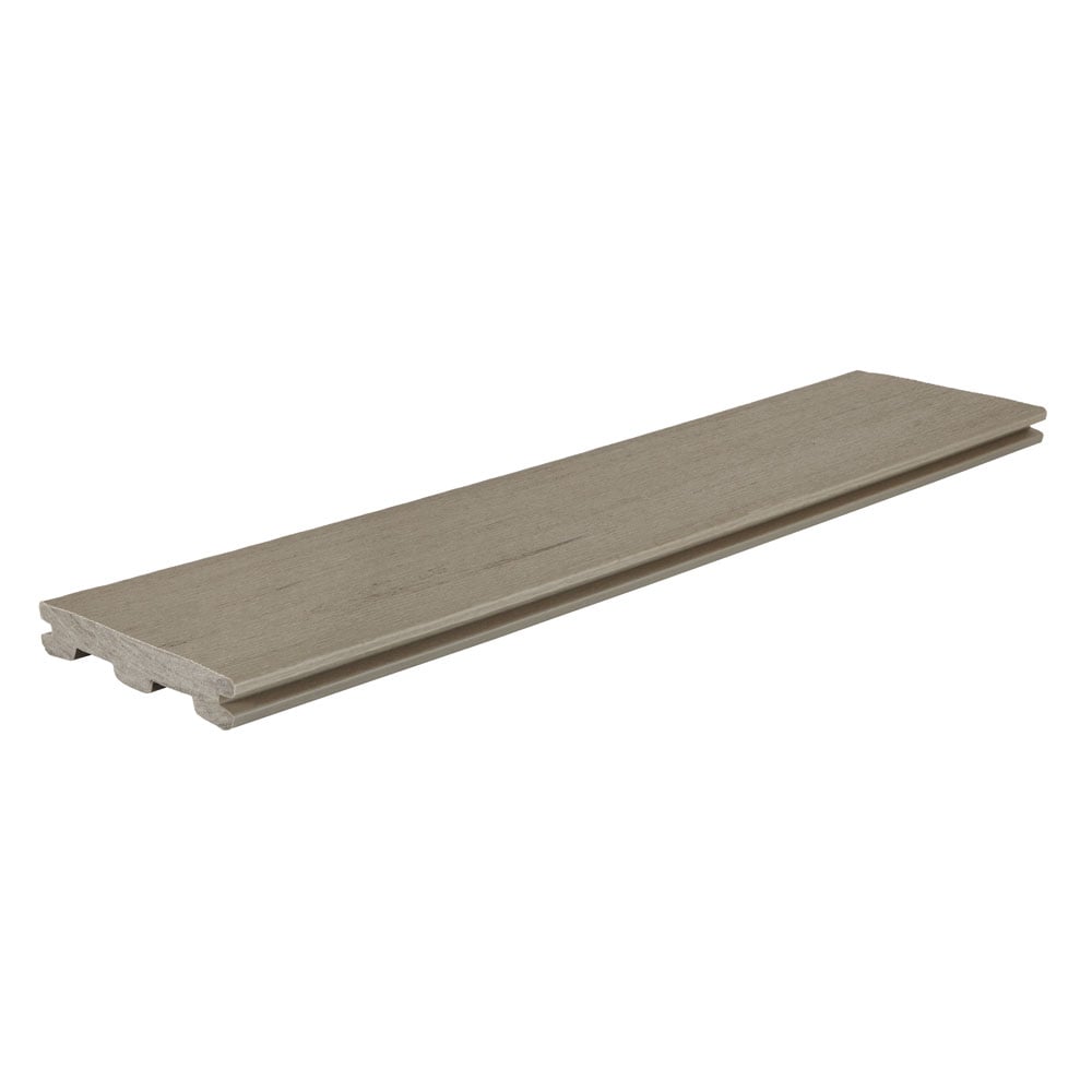 Planche de terrasse rainurée en Composite 1" x 6" TimberTech Terrain+ - Weathered Oak