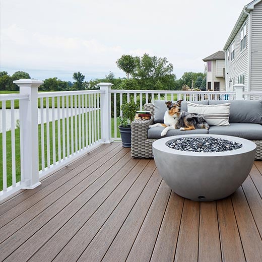 Planche de terrasse rainurée en Composite 1" x 6" TimberTech Reserve - Dark Roast