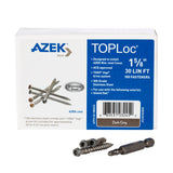 TOPLoc Screws for TimberTech Advanced PVC Fascia and Riser - DARK GRAY