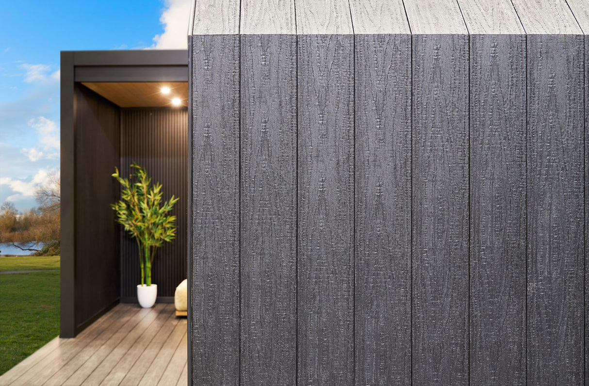 Composite Siding Shou Sugi Ban #US09  - 1/2’’ x 5 1/2’’ Ebony