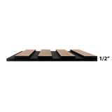 Vizuwall decorative panel white oak finish